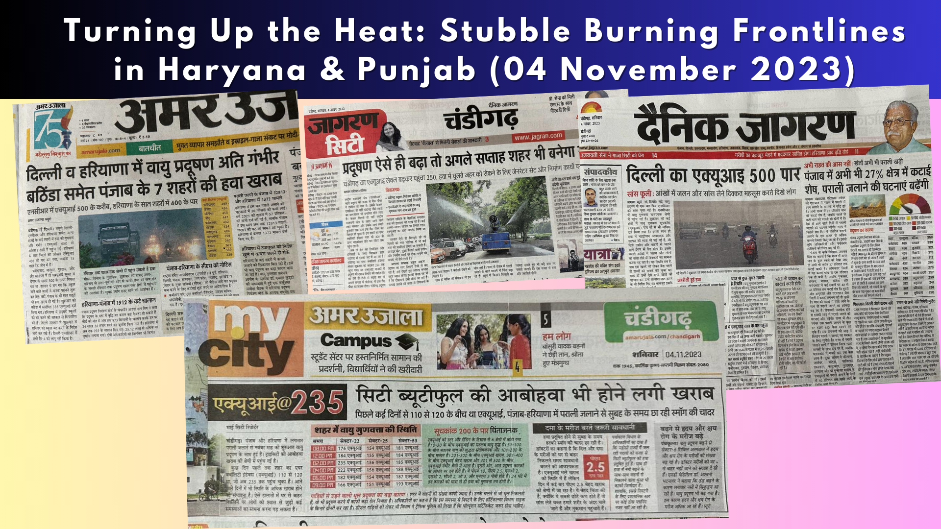 stubble burning in punjab and haryana